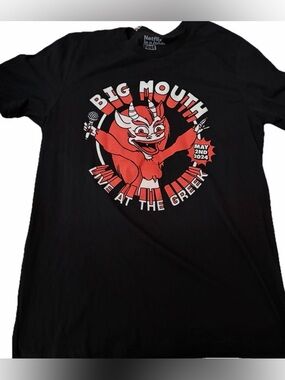 Big Mouth Netflix Is A Joke Live At The Greek 2024 T Shirt Size Large
